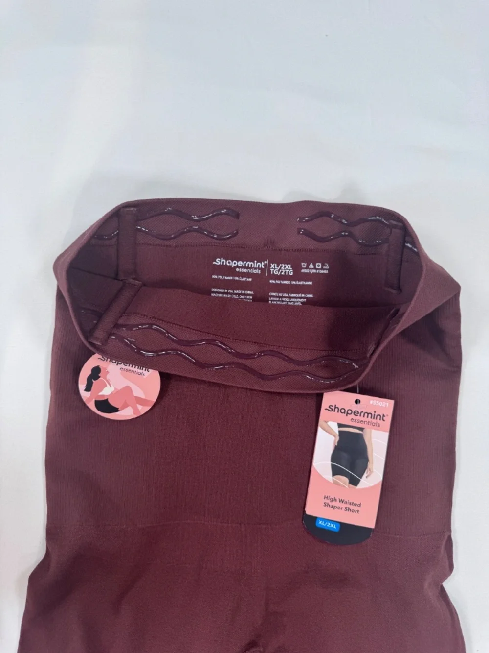 Shapermint Shaper Short High Waisted Brown NWT XL XXL 2XL Compression Shapewear